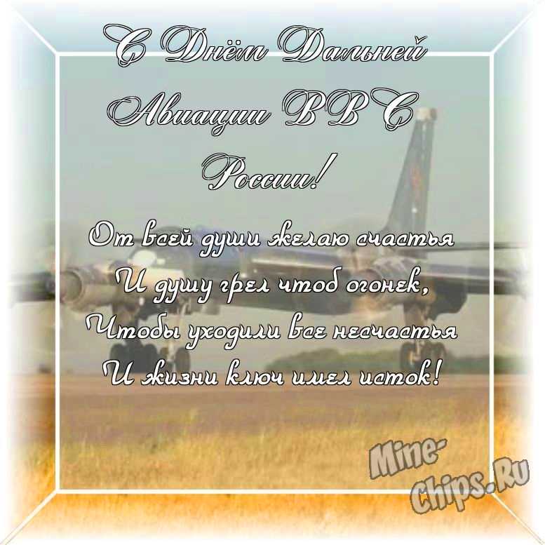 Оригинальное и прикольная картинка ко дню дальней авиации ВВС России в цветочной рамке