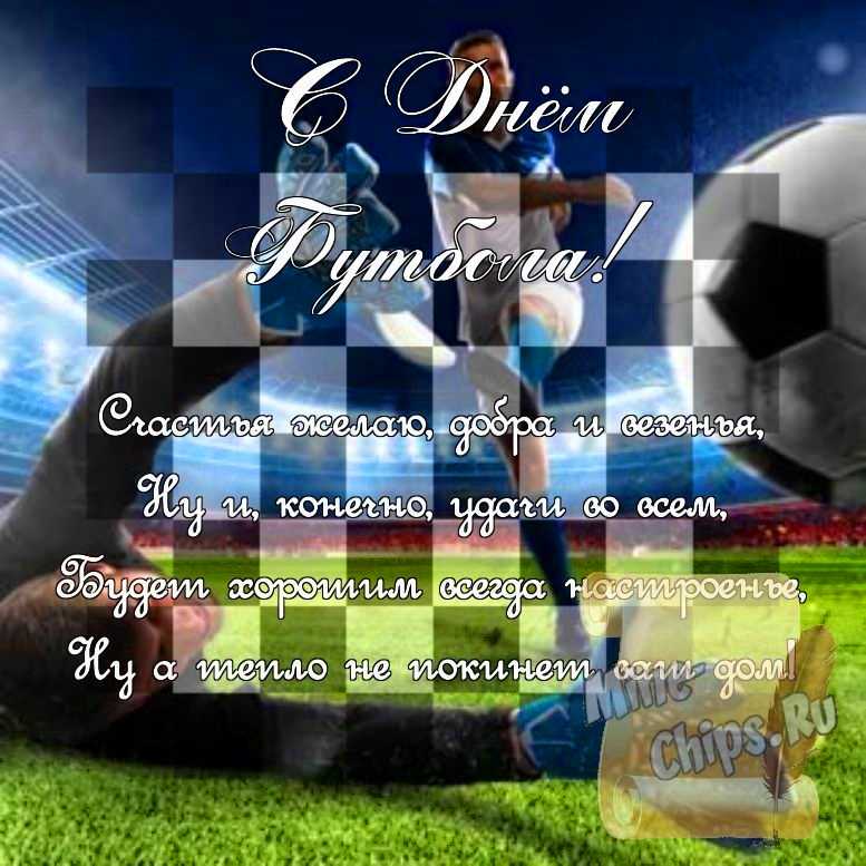 Поздравить стихами в день футбола картинкой 