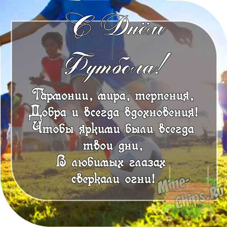 Картинка с пожеланием ко дню футбола со своими словами 