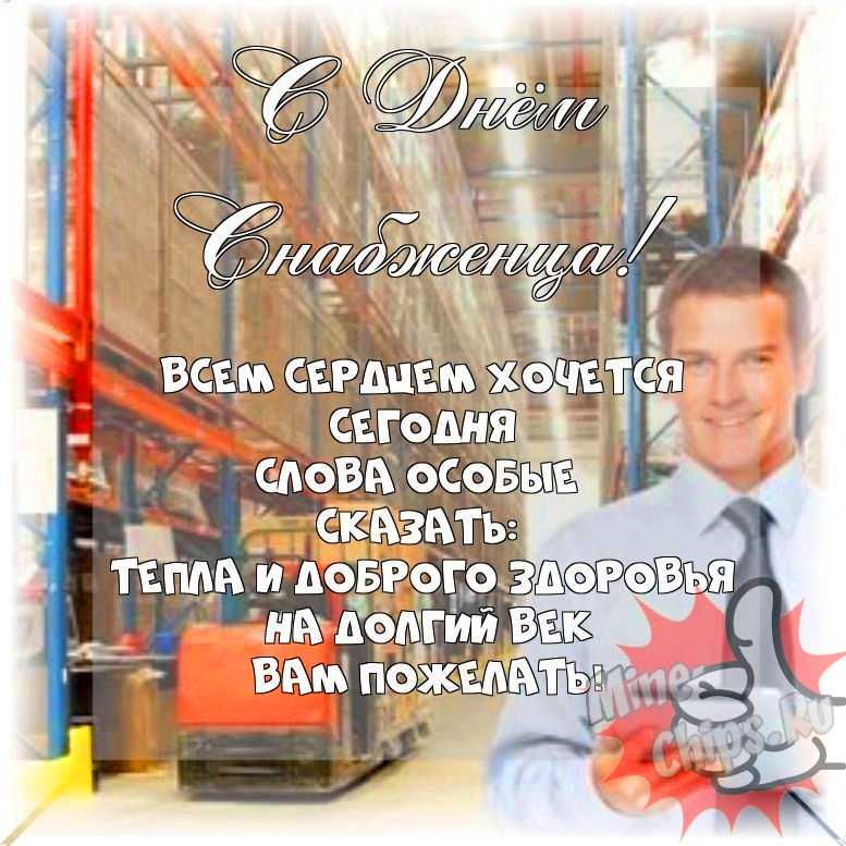 Весёлая и прикольная картинка в день снабженца