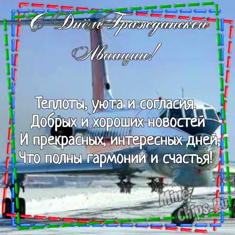 Картинка для прикольного поздравления с днем гражданской авиации России 