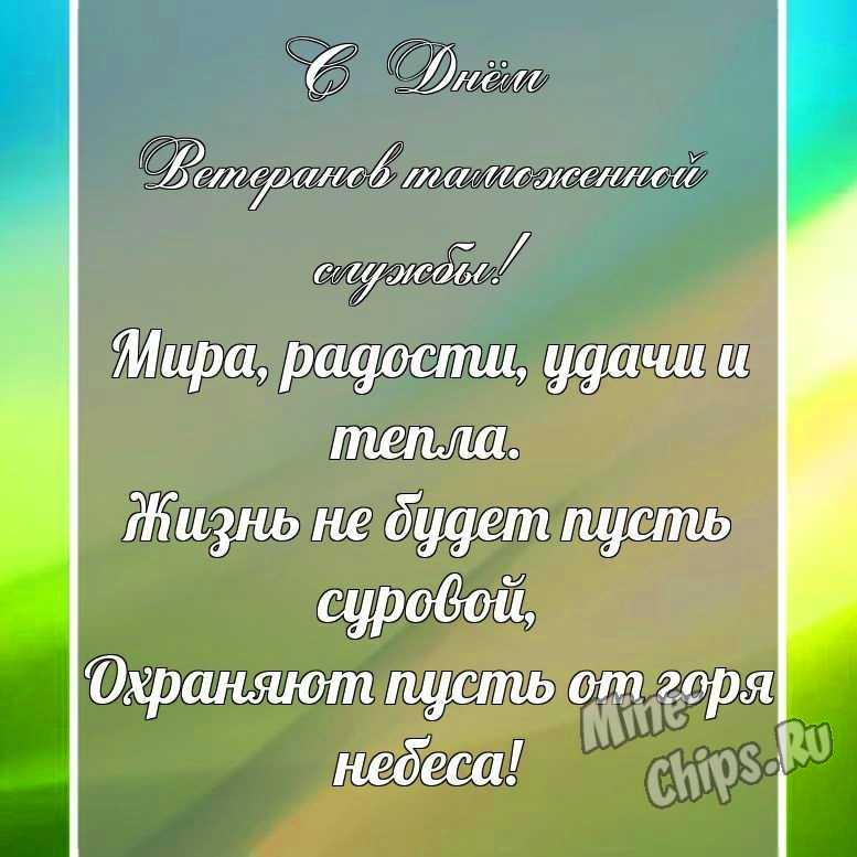 Поздравительная картинка своими словами с днем ветеранов таможенной службы