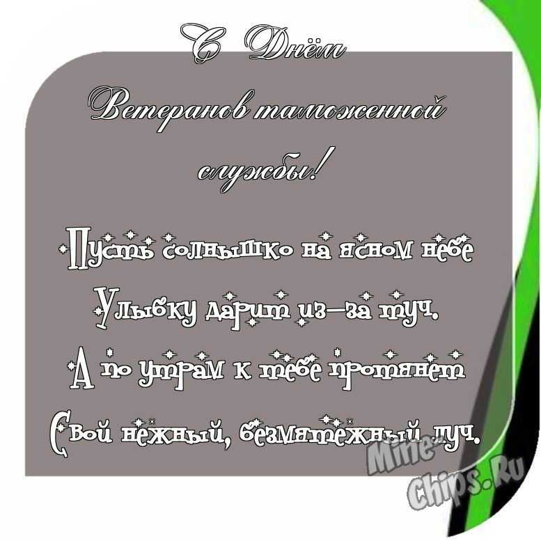 Отправить фото с днем ветеранов таможенной службы с поздравлением в прозе