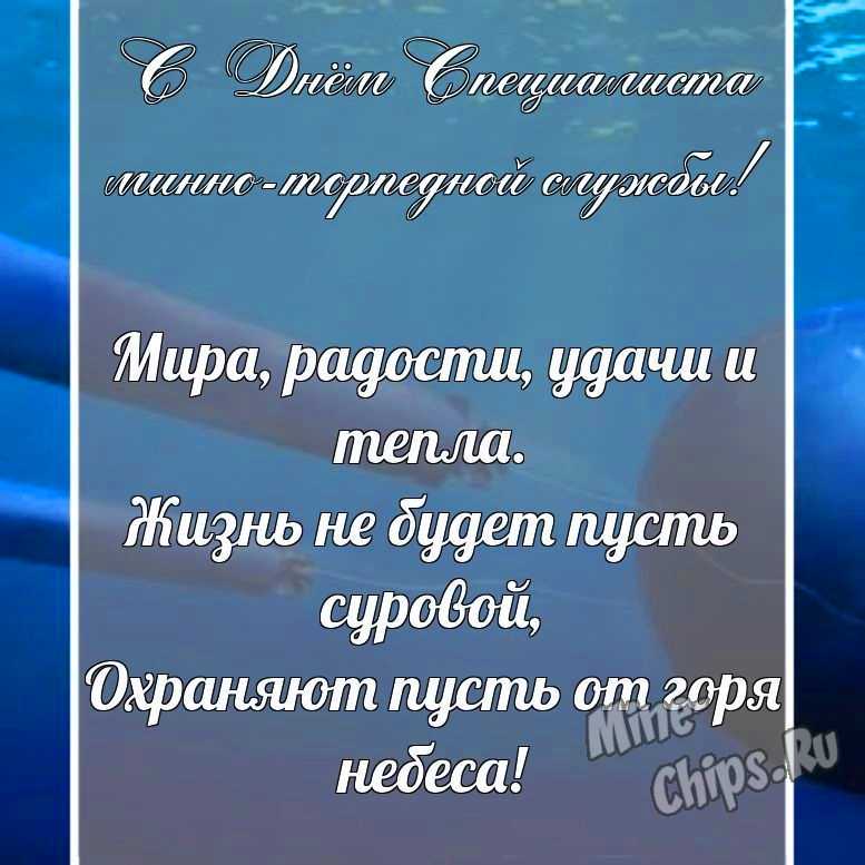 Поздравительная картинка, со стихами с днем специалиста минно-торпедной службы