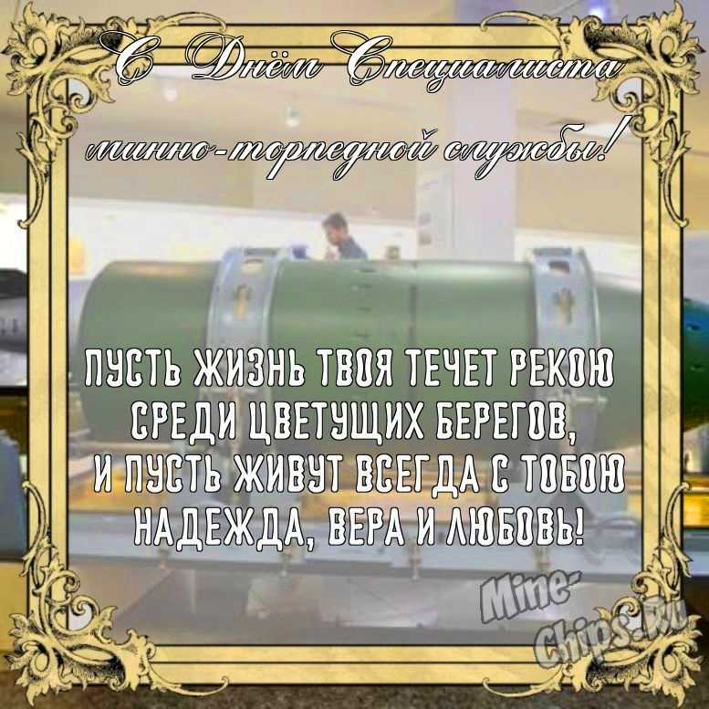 Бесплатно сохранить открытку на день специалиста минно-торпедной службы, стихи