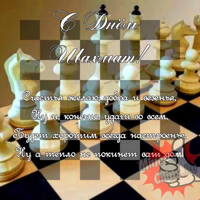 Поздравить в день шахмат прикольной картинкой 