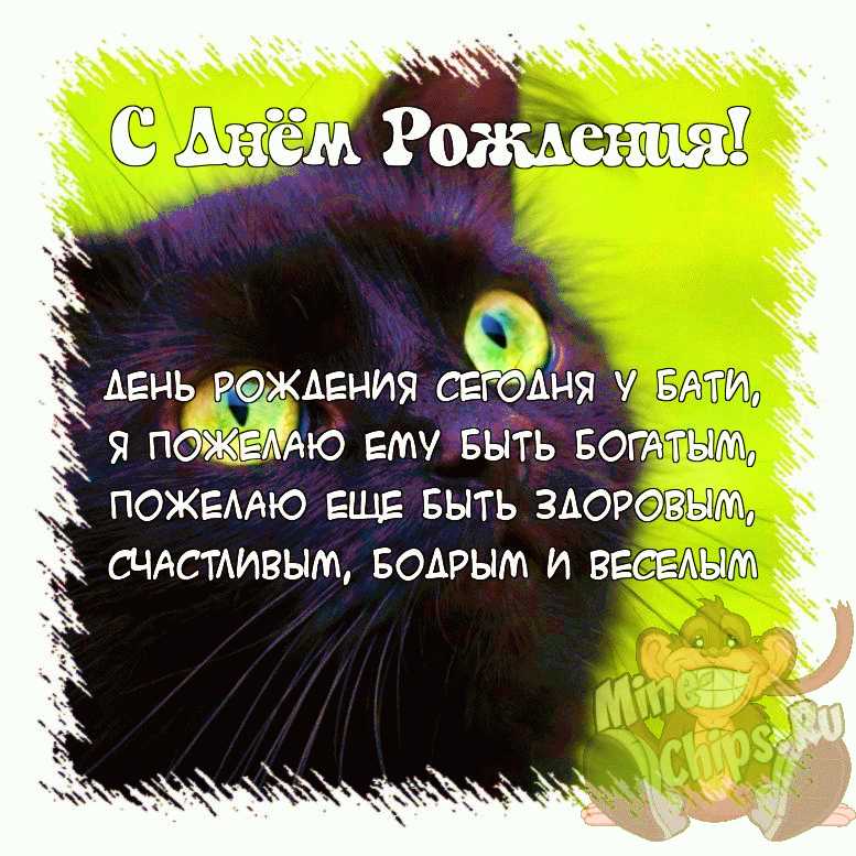 Поздравить открыткой с шуточными стихами на день рождения батю