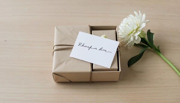 Подарочная коробка с цветочком