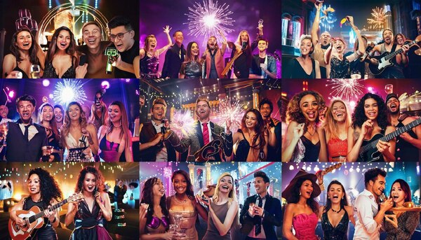 Веченинки на Новый Год